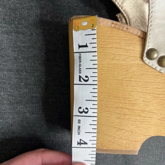 Korks- Dawson Sandal Platform Wedge in off- white - size 7 NWOT - Picture 9 of 10